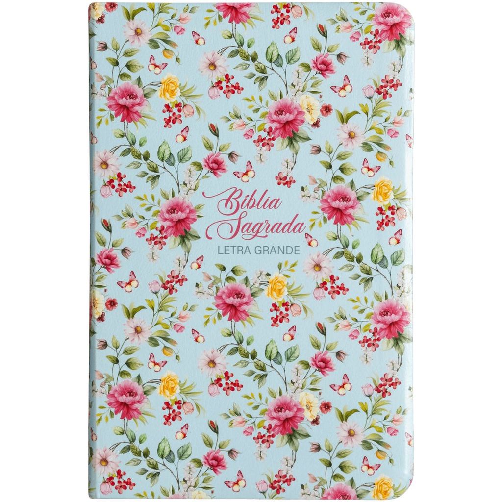 Bíblia Sagrada | NVI Letra Grande | Leitura Perfeita | Couro-soft Flores Maximalista