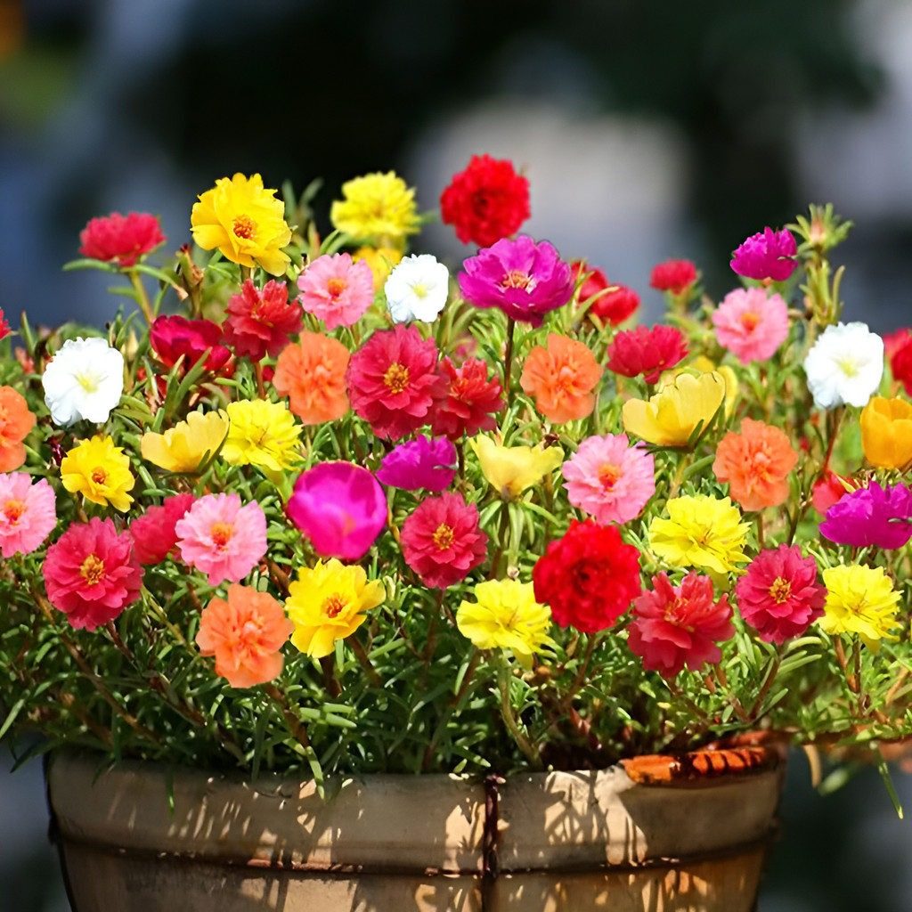 flores ornamentais 100 Flores Das Onze Horas Sementes As Plantas  Combinação planta para vaso