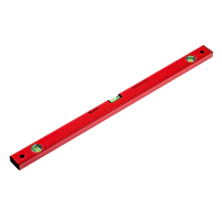 NIVEL DE ALUMINIO, COM REGUA, VERMELHO, 3 BOLHAS, 32POL., 800MM, 1PC // MTX