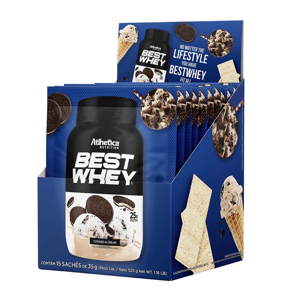 Best Whey Protein (Display com 15 Sachês de 35g) Cookies&Cream