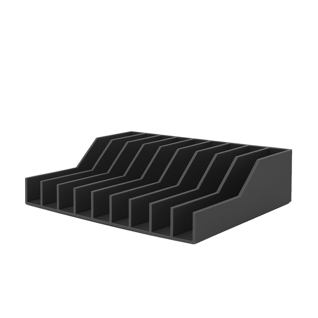 Suporte Organizador DVD Blu-ray Aduze até 10 Capas Preto