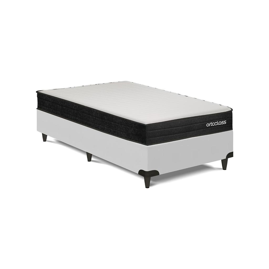 Cama Box e Colchão Poli D45 - Solteiro(78x188)- Ortoclass em Oferta na Shopee