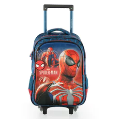 Mochila Com Rodas Escolar Xeryus 17 Spider Man 14960 Azul - Infantil