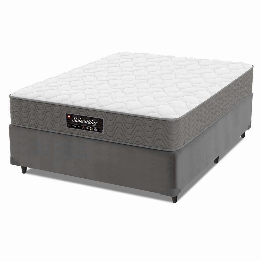 Cama Box Colchão Casal Molas Ensacadas Splendido 138x188x62cm Munhoz