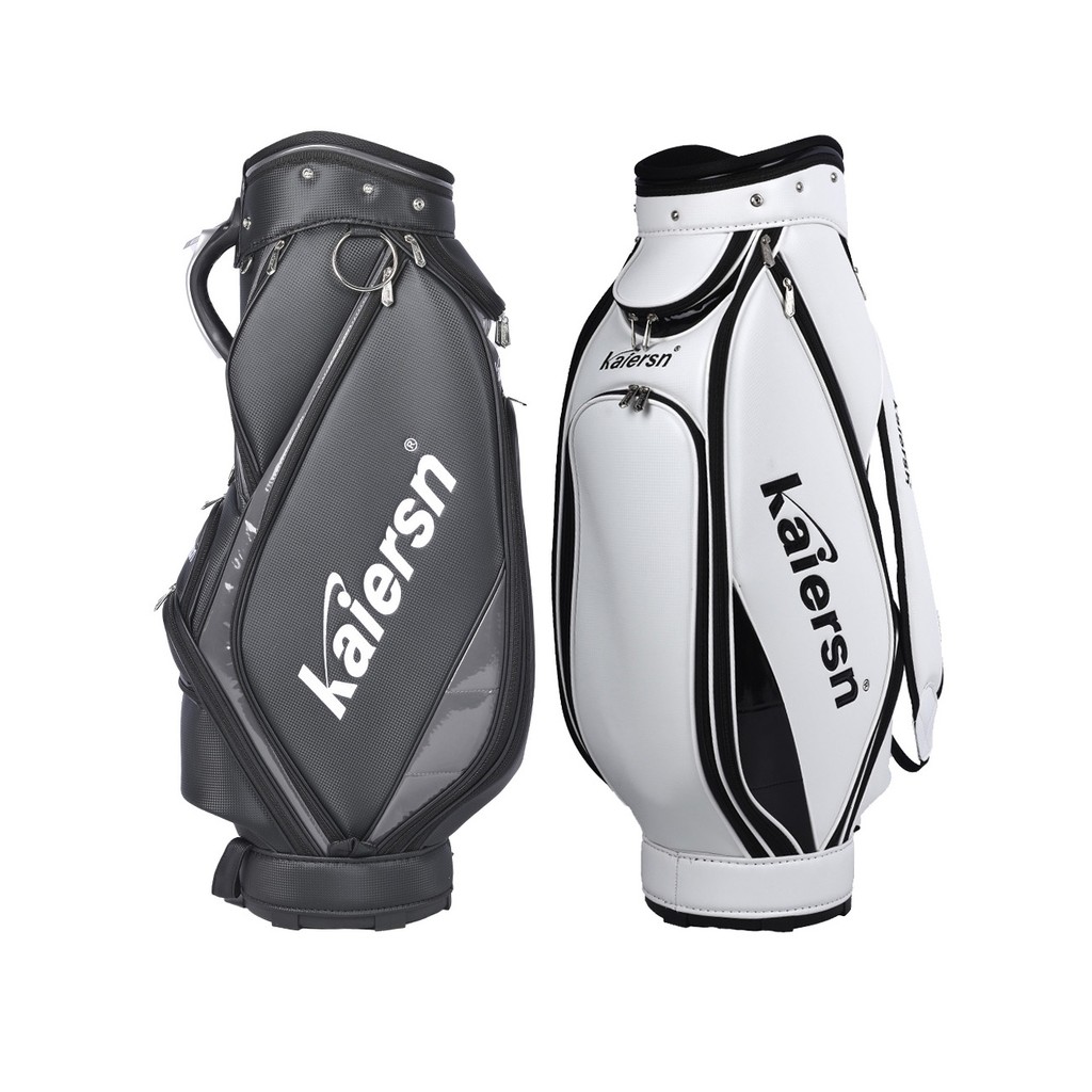 Kaiersn Golf Bag Bolsa de golfe padrão Bolsa unissex Bolsa de clube durável à prova d'água