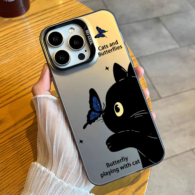 Invólucro Para Samsung A73 A72 A71 A53 A52 A33 A32 A23 A22 A21S A20S A13 A12 A10 Caso De Telefone Luxuoso Gatinho Capa À