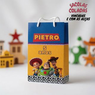 Sacolinha P Toy Story / menino/  Personalizados /Lembrancinha de Festa /Aniversário