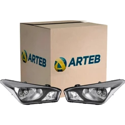 Par Farol Hyundai Hb20 2012-2018 Masc. Negra Original Arteb