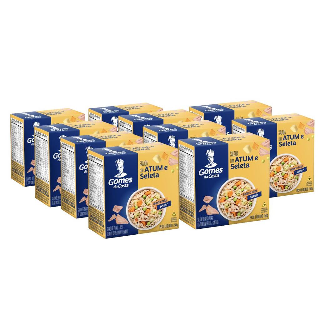 Kit 10 UN Salada de Atum com Seleta 150g Gomes da Costa