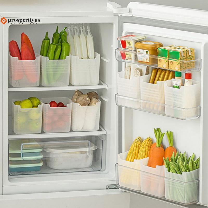 [PPTS] 1 Pcs Caixas De Armazenamento De Geladeira Organizador De Alimentos Frescos Frio Recipientes De Especiarias De Fr