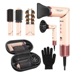 Secador de Cabelo Mondial 5 em 1 Ceramic Pink SM-01-BLDC-CP 1500W
