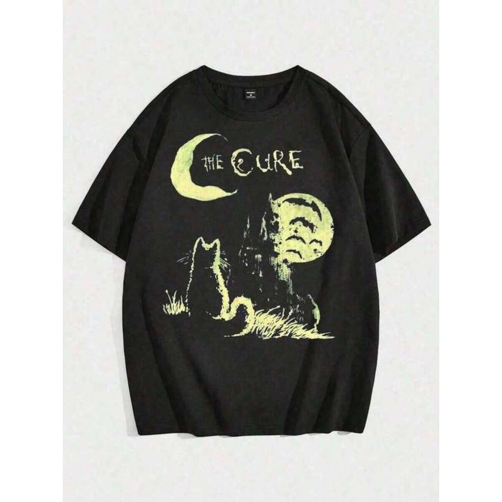 Camisa feminina Tshirt Cure Estilosa Estampada Lançamento Camiseta 100% Algodão Camisetão Camisa - Outono Inverno