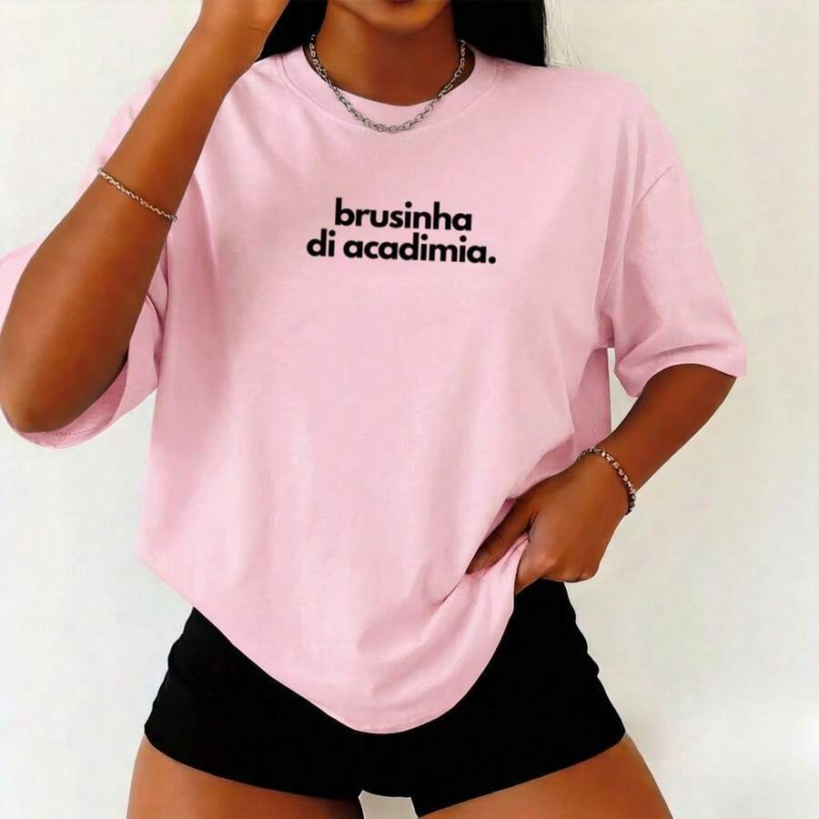 Camiseta Blusa Feminina e masculina 100% Algodão Tshirt Over Treino Caminhada Crossfit Academia Musculação Fitness Gym