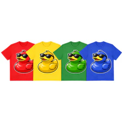 Camiseta Camisa Infantil Bento e Totó Patinho Colorido Unissex 100% algodão