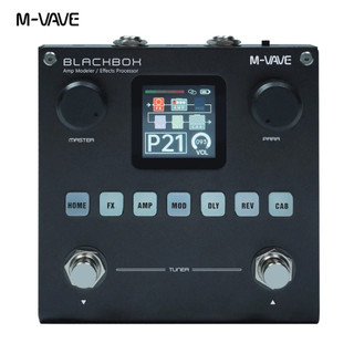 M-VAVE 2026NEW Modelador de AMP para guitarra/baixo Processador de múltiplos efeitos recarregável para guitarra elétric
