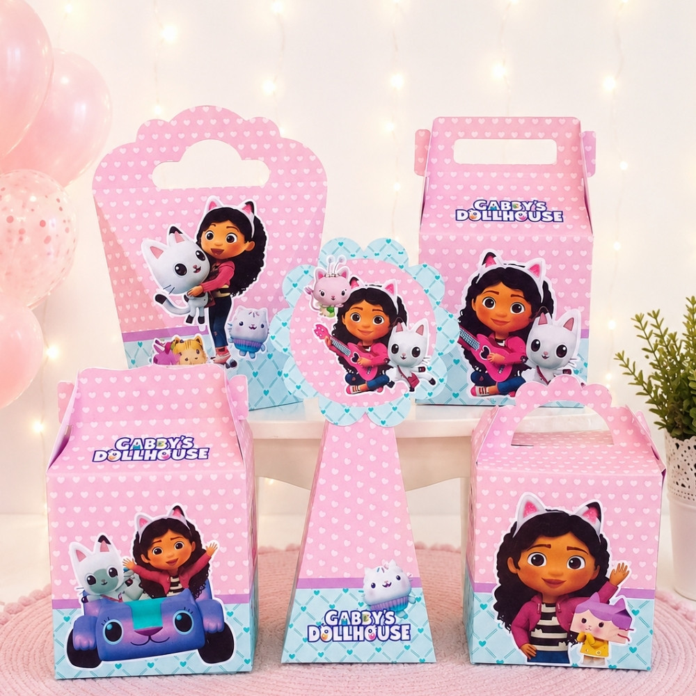 Kit Caixinhas 15 a 60/ CASA MAGICA DA GABY/PRONTA ENTREGA-FESTA lembrancinhas aniversario decoração personalizados