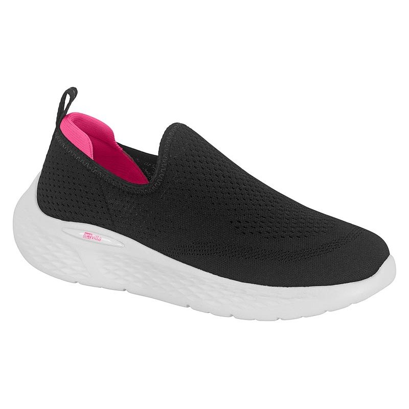 Tênis Feminino Actvitta Academia Slip On Esportivo Calce Fácil Leve