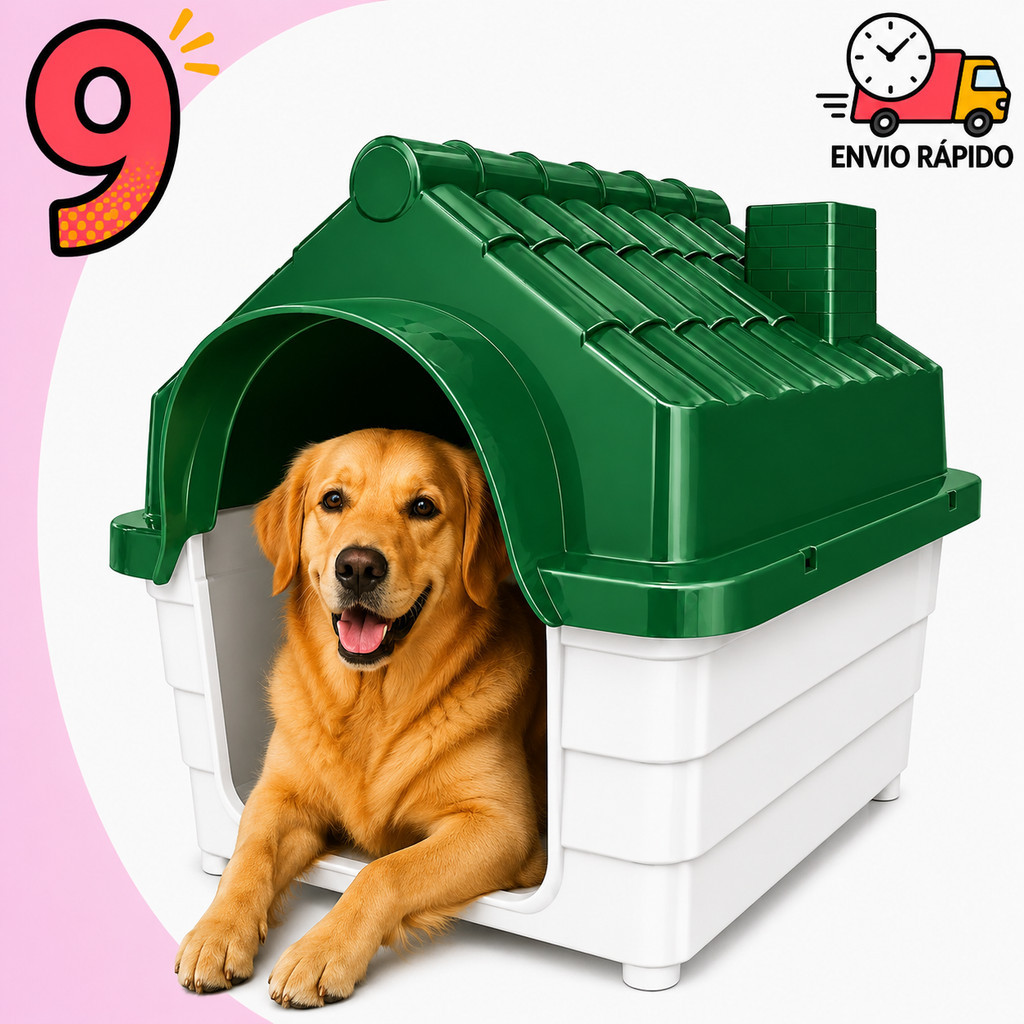 Casinha de Cachorro N 9 Para Cachorro Grande Porte Desmontável Resistente e Segu
