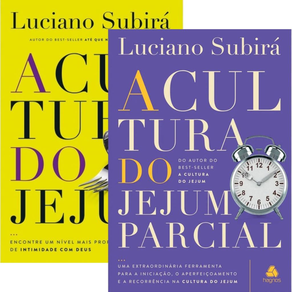 Kit 02 Livros | A Cultura do Jejum Parcial + A cultura do Jejum | Luciano Subirá