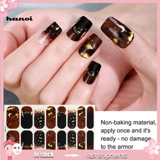 Halloween Nail Art Stickers Glow-in-the-dark Decals – Spider Web Ghost Spooky for Women for