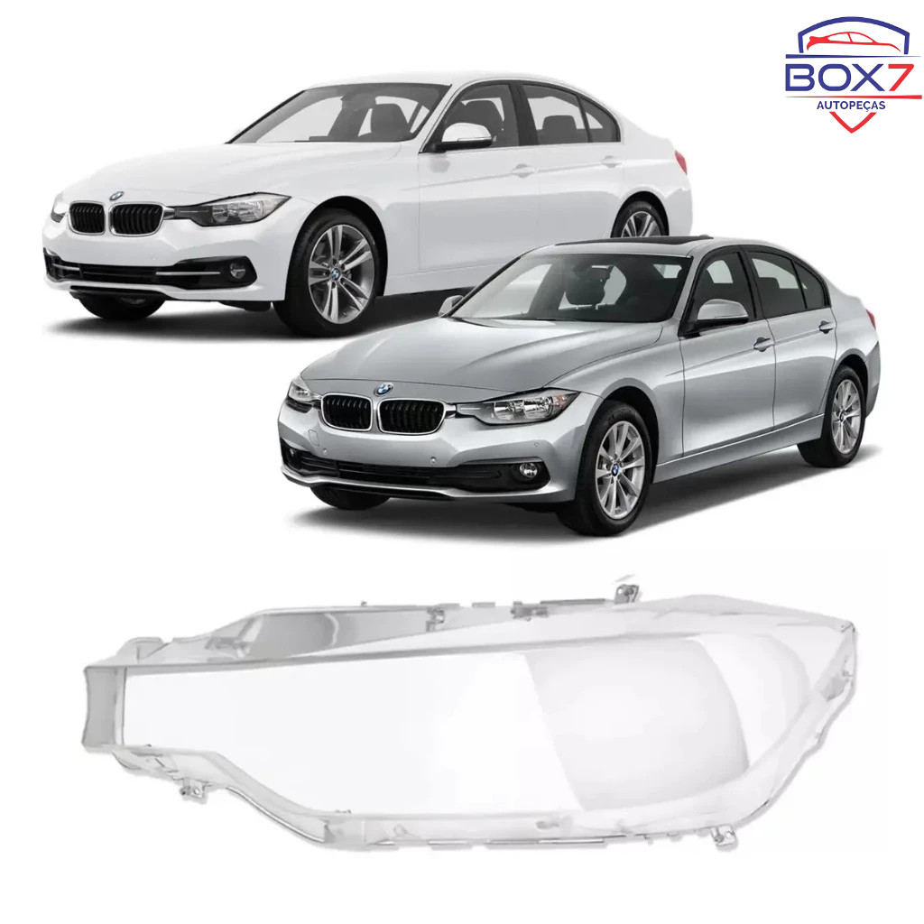 Lente Acrilico Farol Dianteiro BMW 320i 328i 2016 2017 2018 Esquerdo Motorista 63117419633