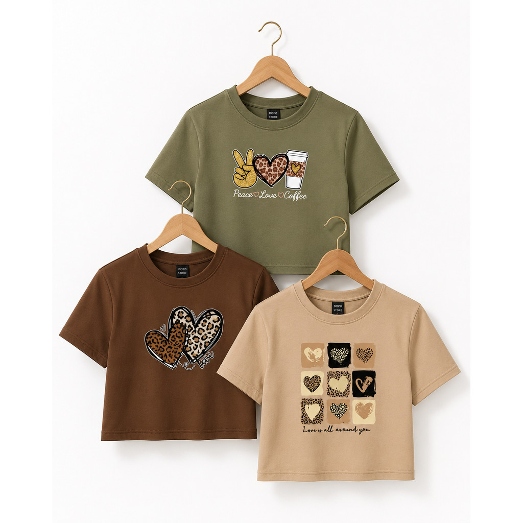 Kit 3 Croppeds Femininos 100% Algodão Estilo Blogueira Tendência — imagem 2 de 2