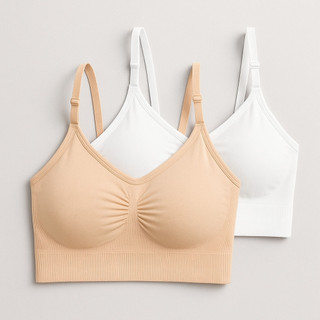 Kit 2 Top Sutiã Com Alça E Fecho Ajustável Leve
