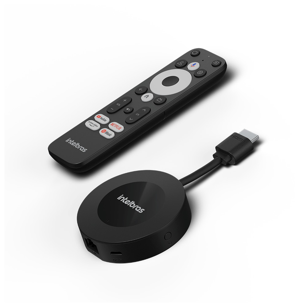 Smart Box Android TV G Dongle 4K Intelbras
