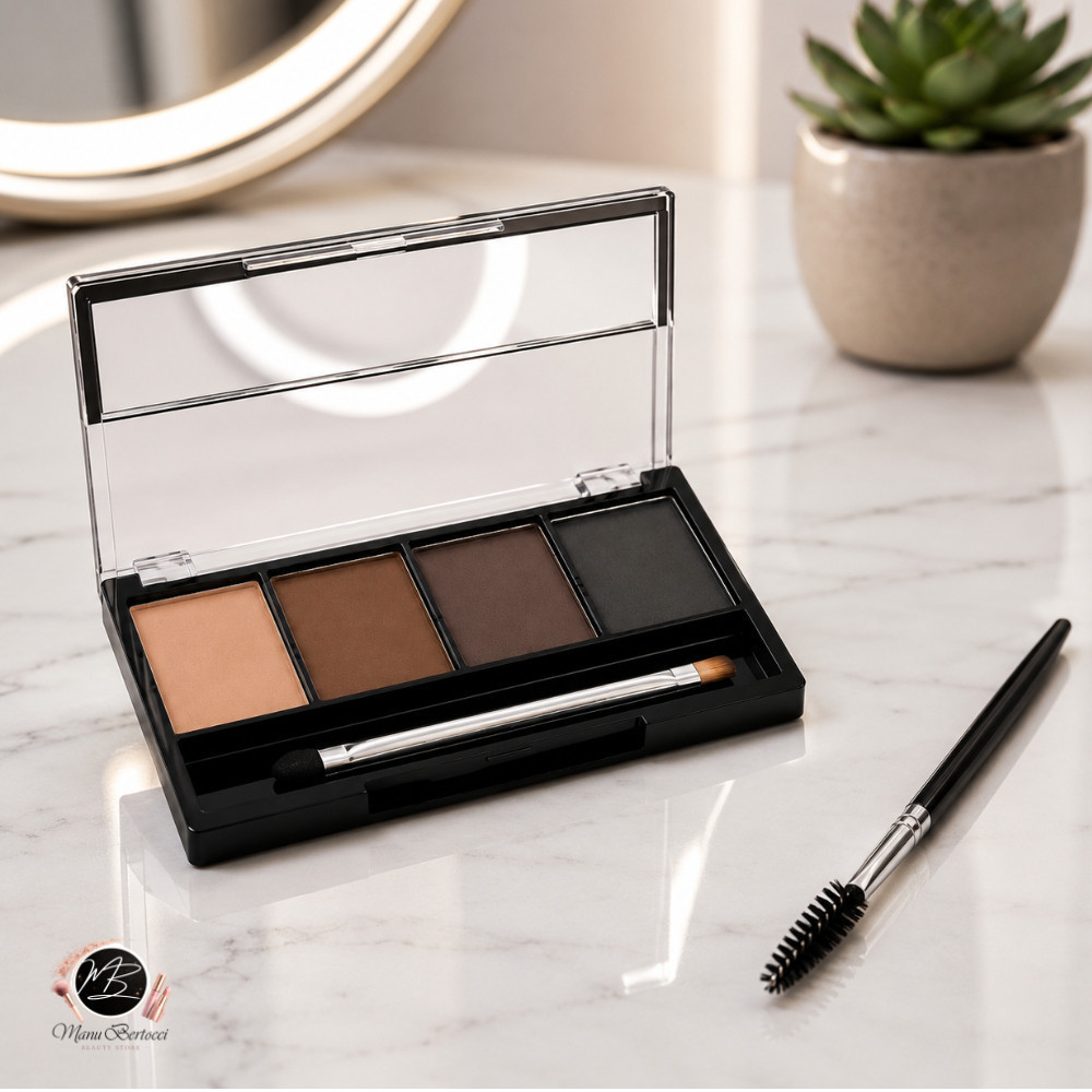 Sombra Para Sobrancelha Ruby Rose prime mais 3 Cores Alta Fixação Preenchimento Natural Design Profissional