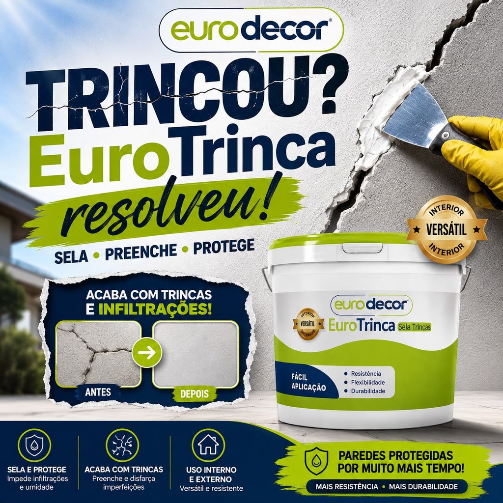 Sela Trinca Antimofo Trincas e Fissuras Interno e Externo 1KG Ou 5KG