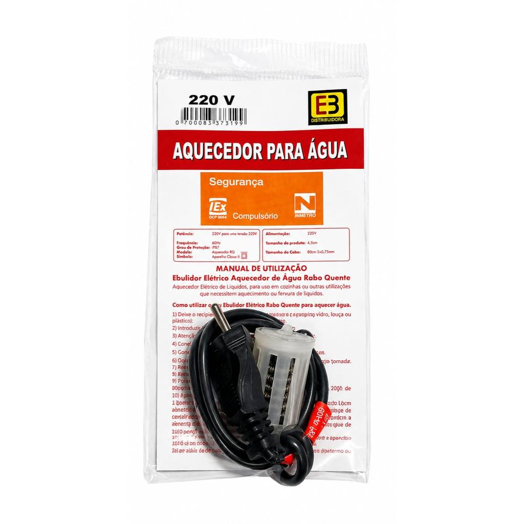 Aquecedor para água 220v/Ebulidor de água / Rabo quente