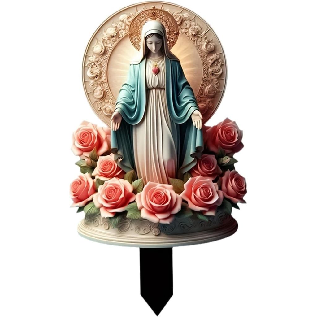 Estátua da Virgem de Guadalupe, Escultura Acrílica de Nossa Senhora de Guadalupe para Decoração de Casa e Jardim, Estátu