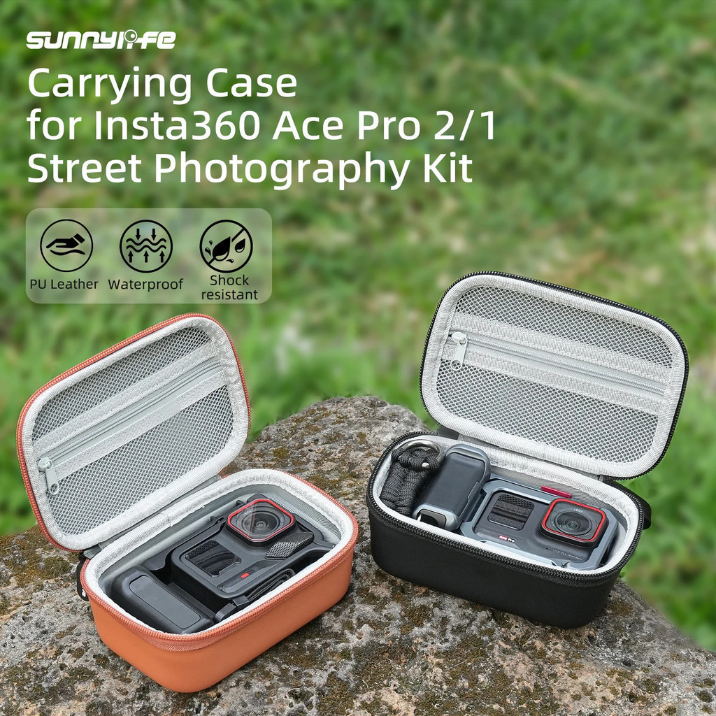 Sunnylife Para Insta360 Ace Pro2/1 bolsa de armazenamento para fotografia de rua, conjunto de câmera, acessórios de bols