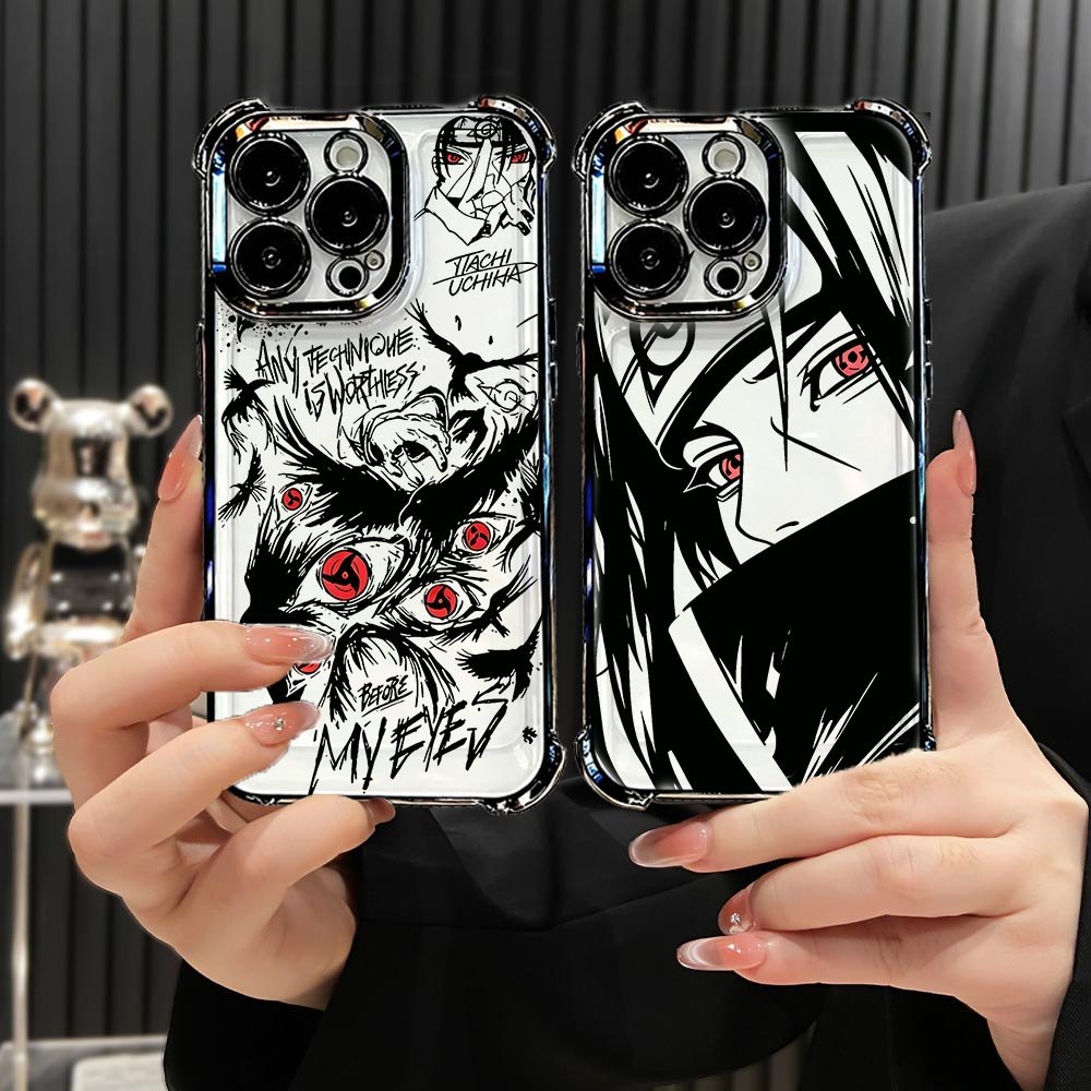 Anime Preto Naruto Uchiha Itachi Embalagem Para Samsung Galaxy A56 A36 A26 A57 A37 A27 A07 A55 A35 A54 A15 A16 Caso Chap