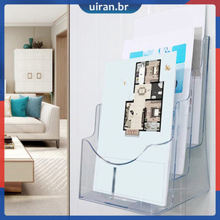 🏠 2pcs Suporte Transparente para Revistas Organizar Escritório - Organizadores de Escritórios