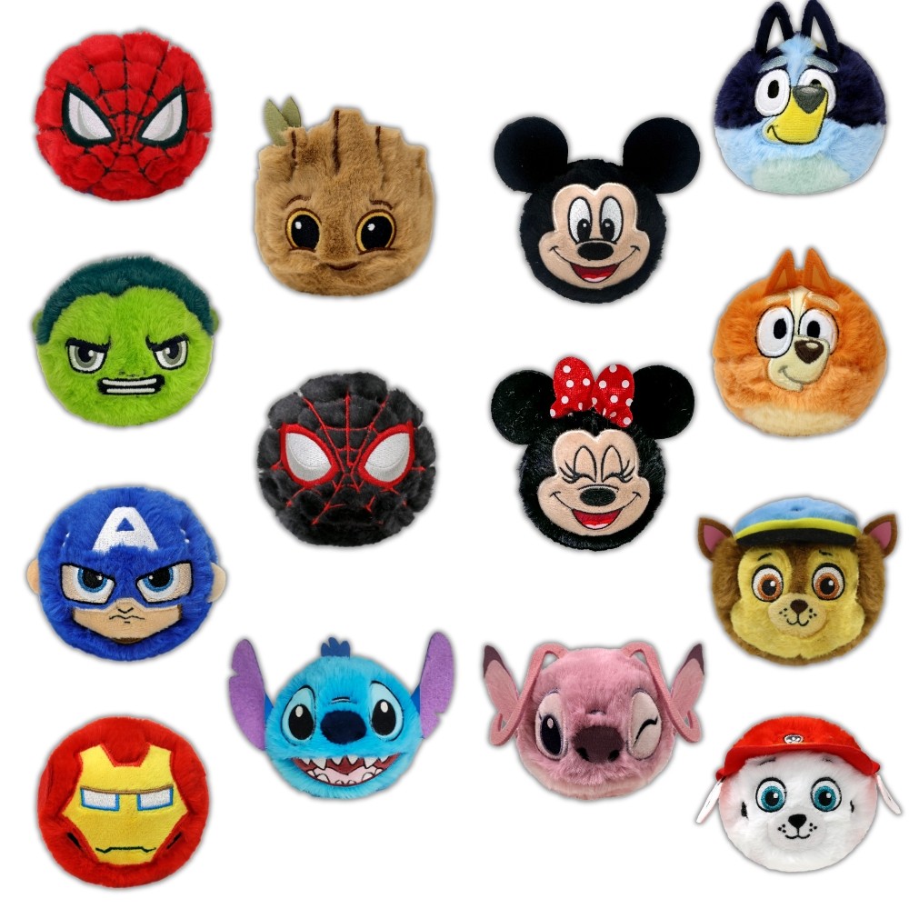 PELÚCIA TY BEANIE BOUNCERS TOYNG MARVEL PATRULHA CANINA MICKEY STITCH ANGEL BLUEY MINNIE BOLINHA