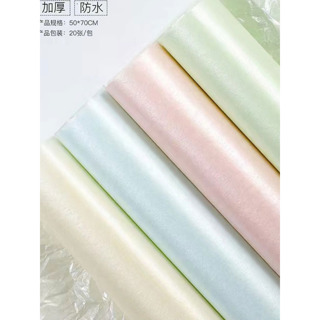 Pérola sydney papel brilhante buquê de papel Floral forro papel plissado 26g branco cereja rosa sydney papel