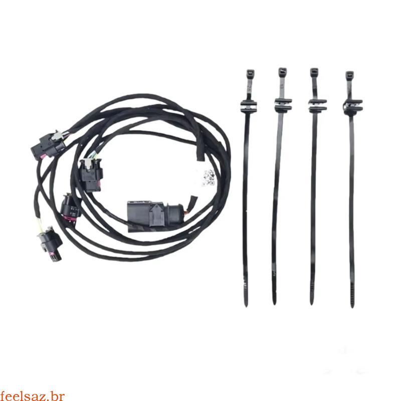 feelsaz Fio Cablagem Para B9 2018-2019 Amortecedor Dianteiro Assistência Estacionamento 12V Conjunto Preto