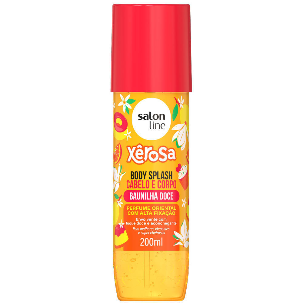 Body Splash Cabelo e Corpo Salon Line Xêrosa Baunilha Doce 200ml