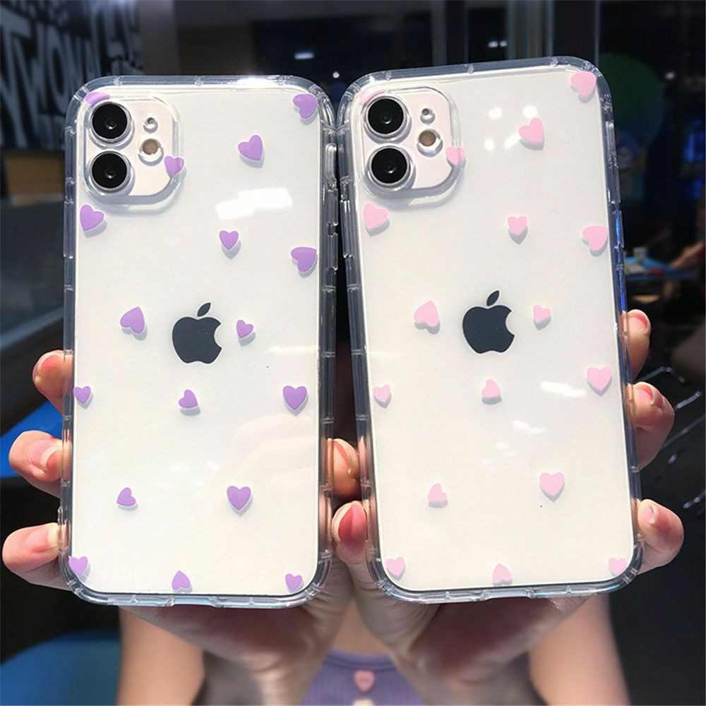 Capa de TPU Transparente Anti-impactos padrão de bolinhas para Samsung A13 4G A32 5G A51 A71 S24 Ultra S25 A05S A07 A26