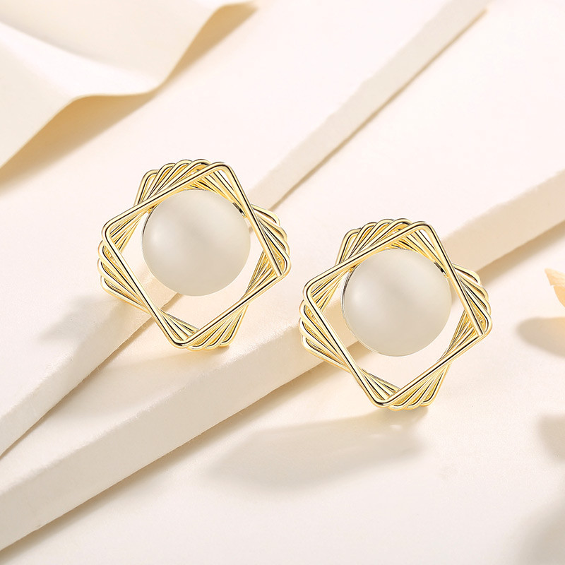 Brincos de opala de diamante geométrico High-End luz brincos de luxo 2024 novo estilo na moda elegante brincos exagerado