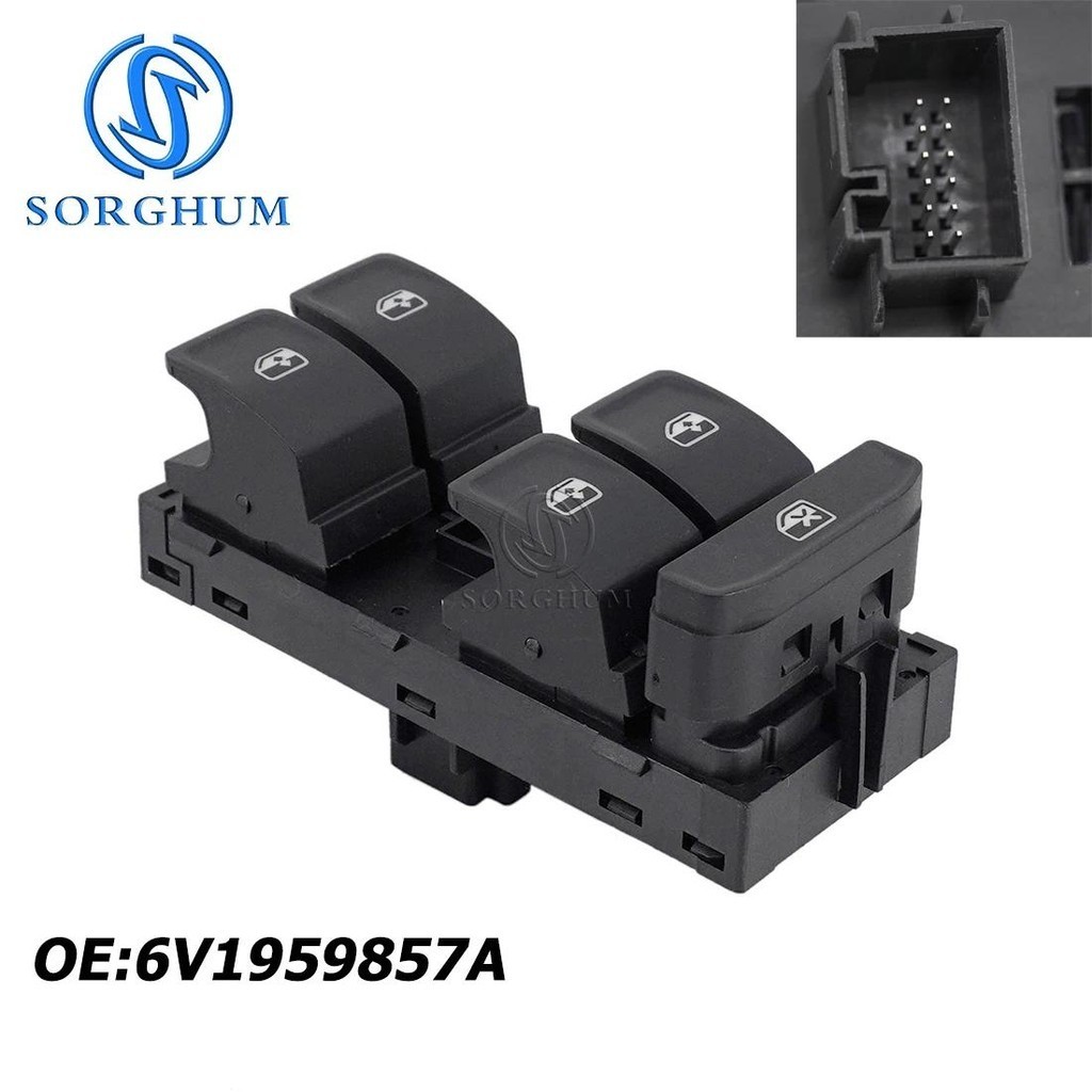 SORGHUM Acessórios Para Automóveis Skoda Rapid Fabia 2013-2020 Interruptor De Janela Elétrica Frontal Esquerda 6v1959857