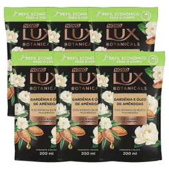 Kit 6 und Sabonete Líquido Lux Gardênia e Óleo de Amêndoas Refil 200ml