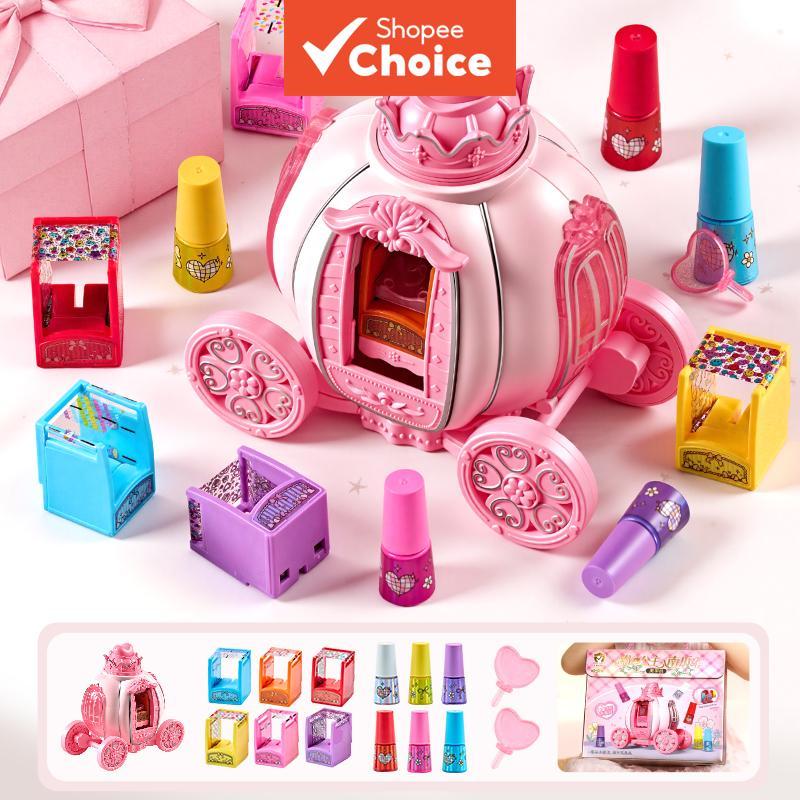 Máquina Infantil Para Arte Em Unhas-Conjunto De Impressora De DIY Com Carimbo Kit De Maquiagem Crianças Adesivos E Esm