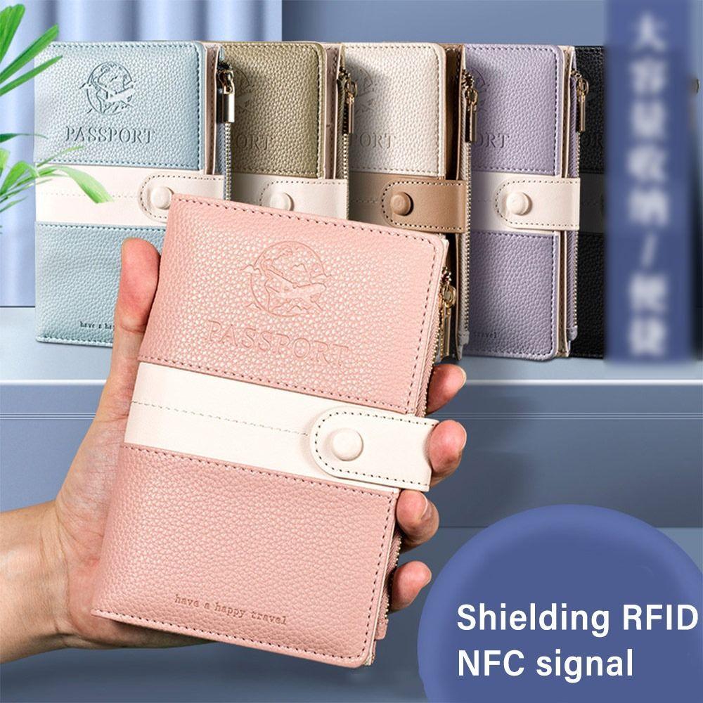 Protetor De Passaporte MIOSHOP , Enseada RFID À Prova D'água Multifuncional , Pacote De Documentos Comerciais