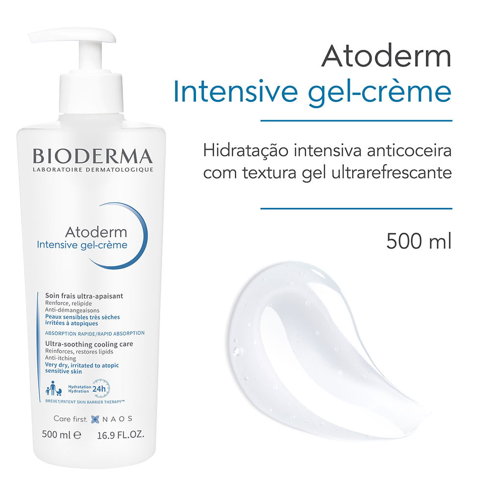 Bioderma Atoderm Intensive Gel Creme Hidratação Intensa Anticoceira 500ml · foto 2