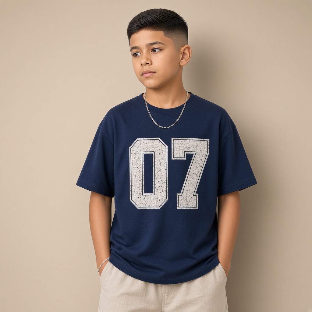 Camiseta Infantil e Juvenil Estampada 07 100% Algodão Premium Criança Personalizada Unissex Blusa Camisa Jovem