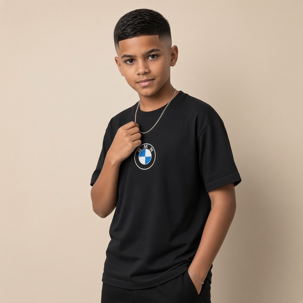 Camiseta Infantil e Juvenil Estampada Carro BM 100% Algodão Premium Criança Personalizada Unissex Blusa Camisa Jovem