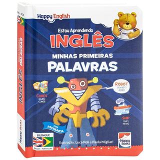 Livro Happy English Estou Aprendendo! Minhas Primeiras Palavras - Happy Books