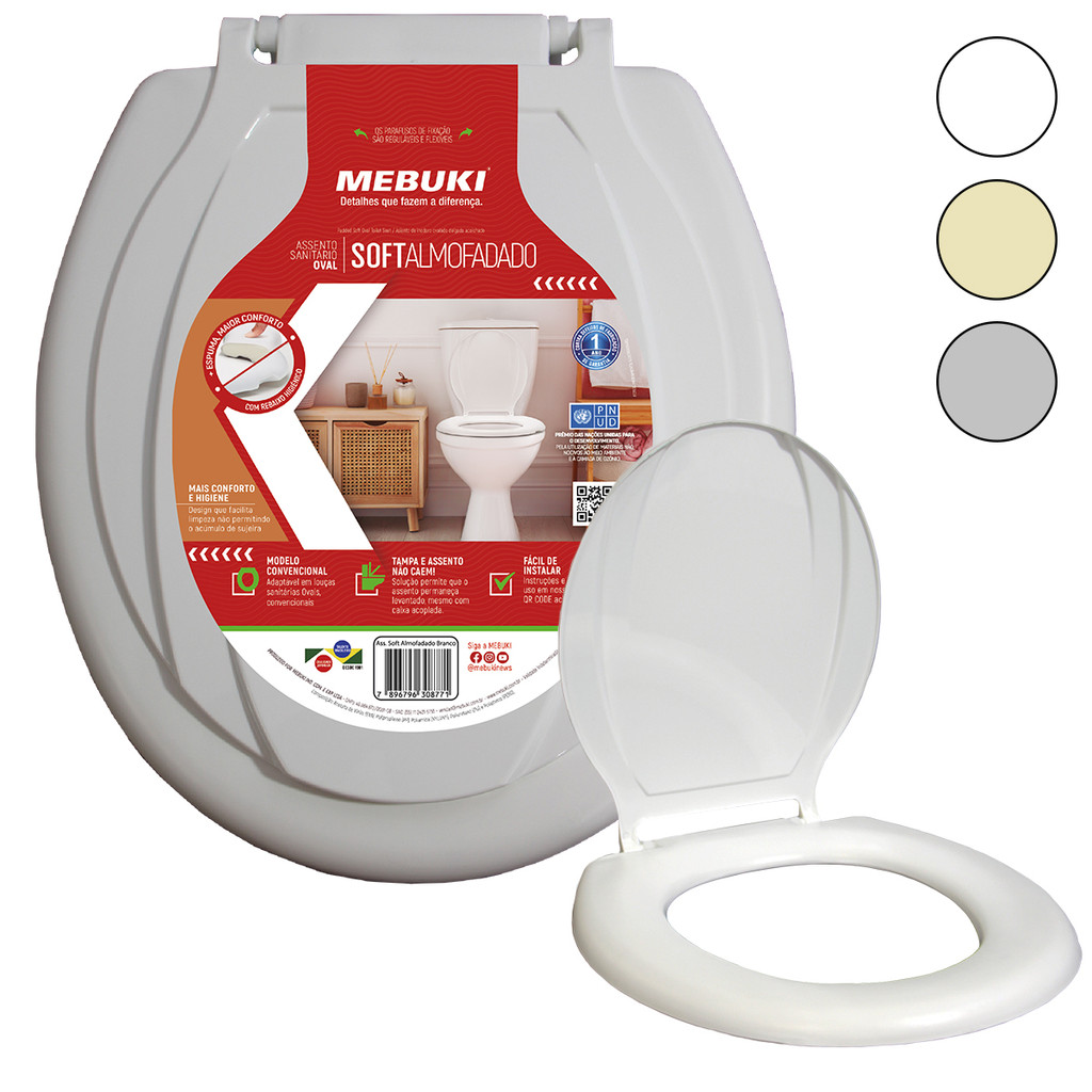 Assento Oval Soft Almofadado